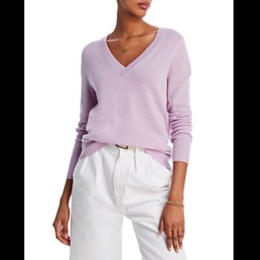 Cable knit cashmere sweater